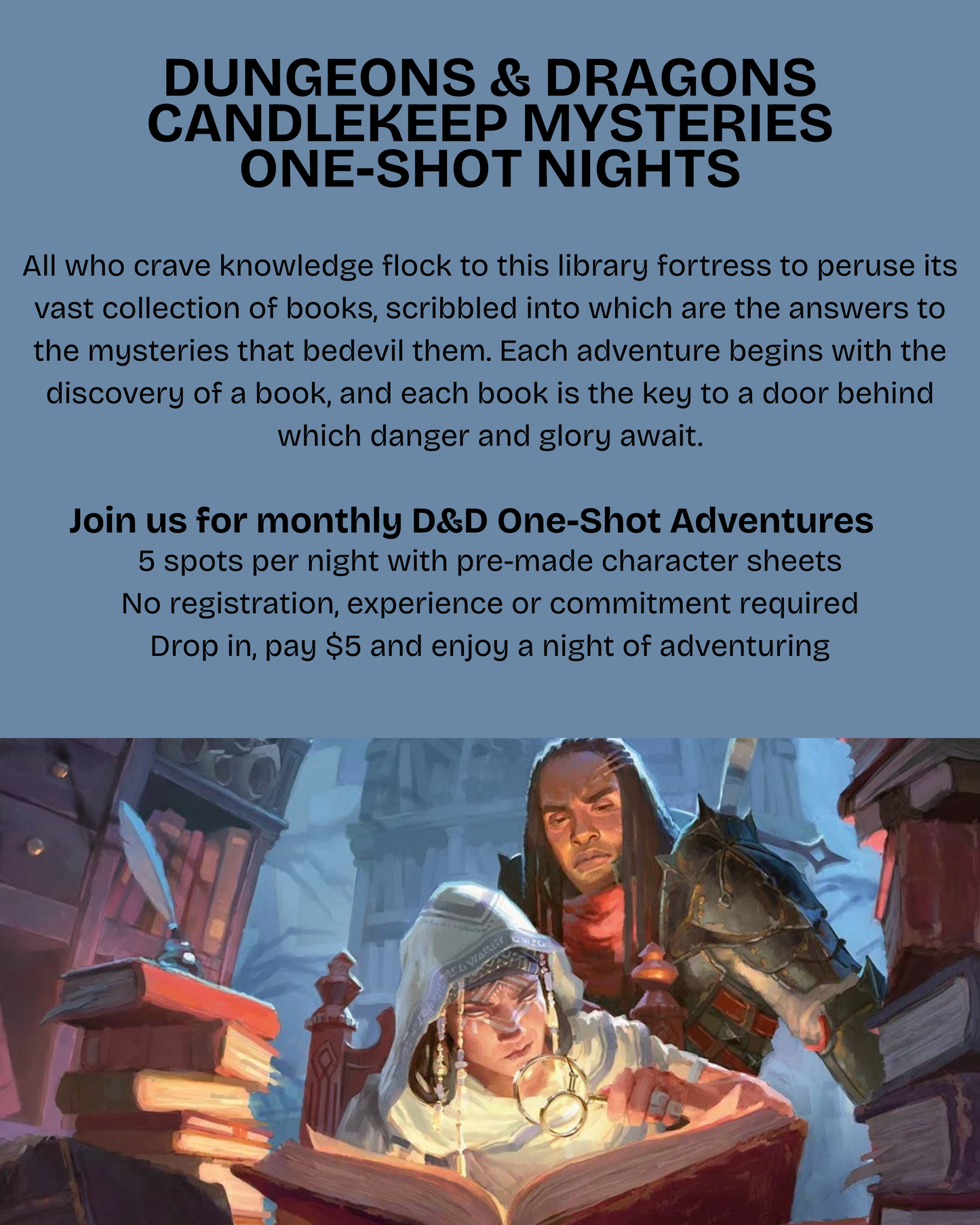 D&D Candlekeep One-Shot Aug 13