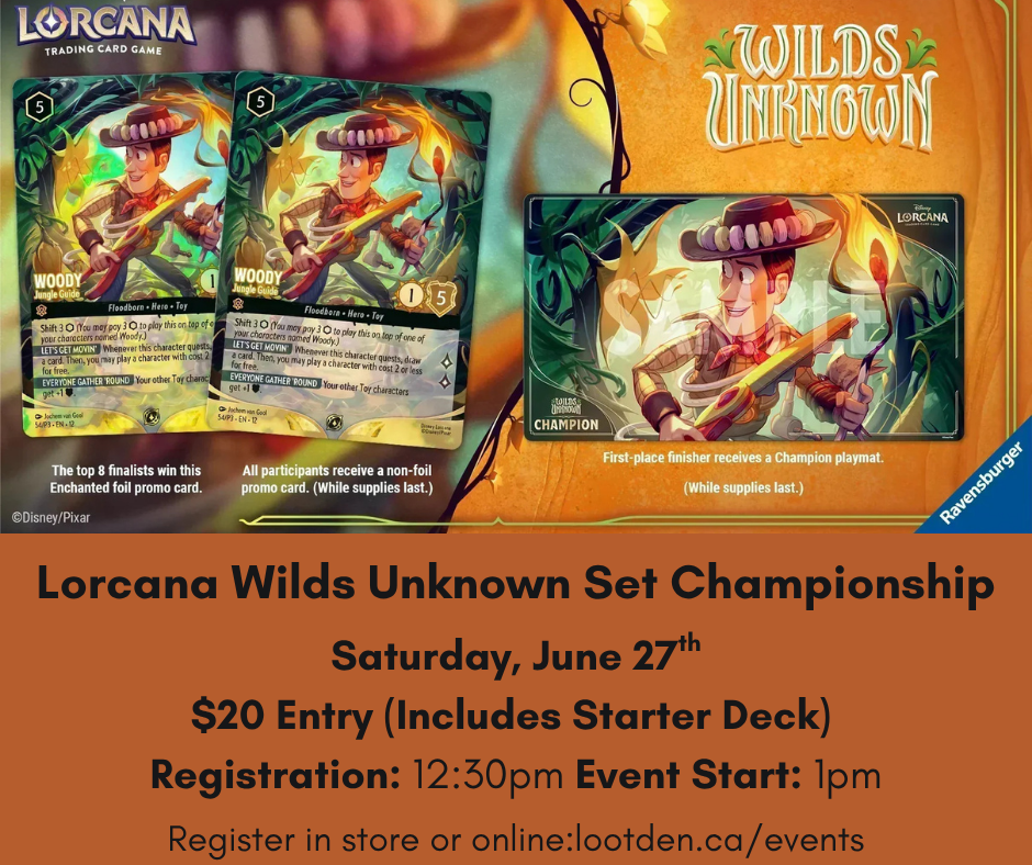 Lorcana Wilds Unknown Set Championship