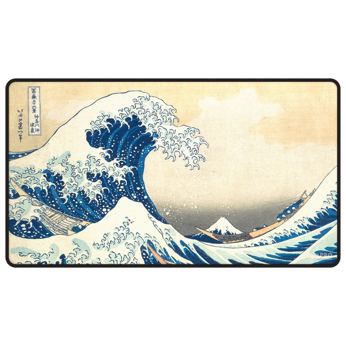 Playmat: Stitched (Black): The Great Wave off Kanagawa