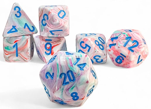 FESTIVE 7-DIE SET MEGA-HEDRAL POP ART/BLUE