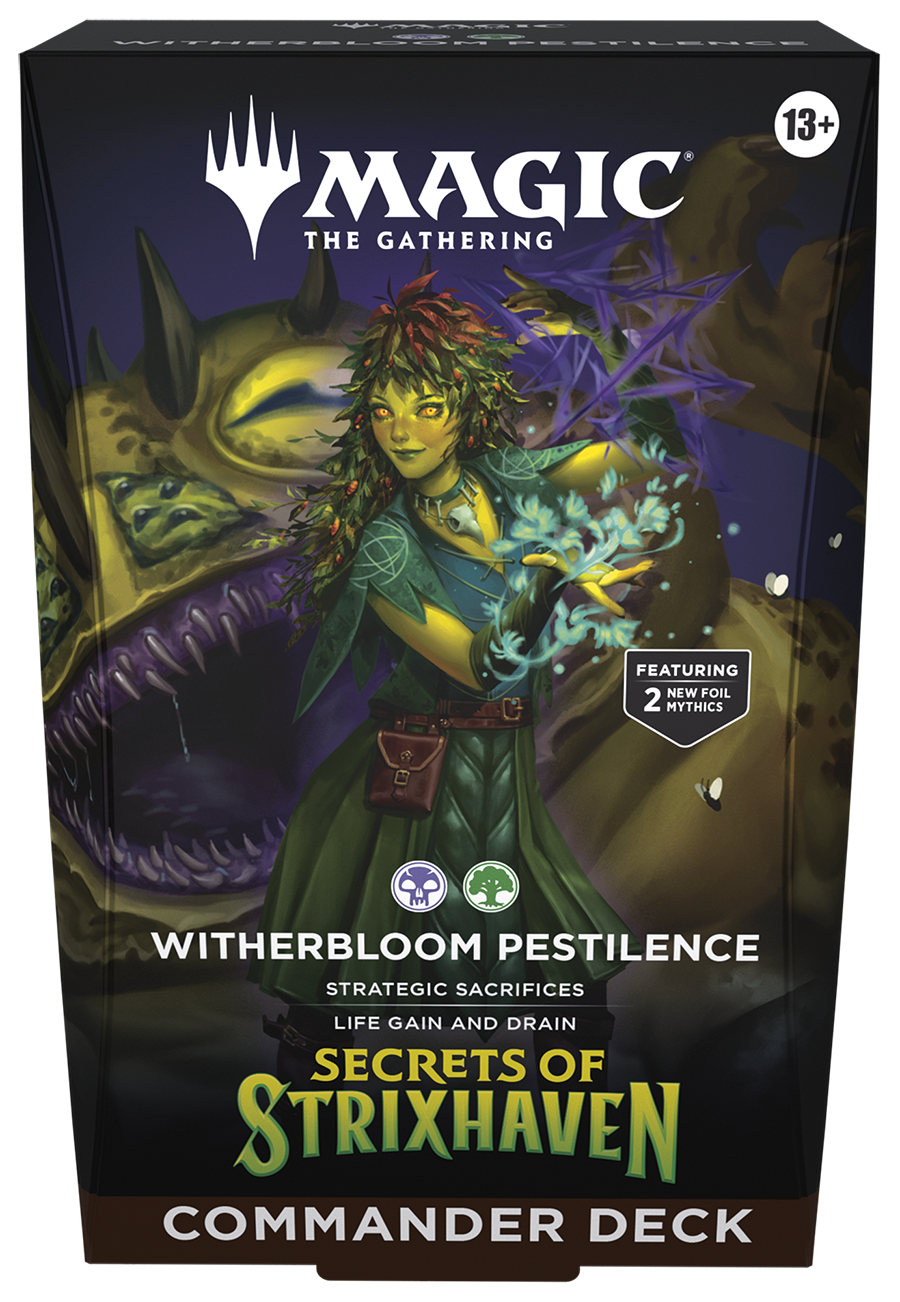 MTG SECRETS OF STRIXHAVEN COMMANDER DECK - WITHERBLOOM PESTILENCE