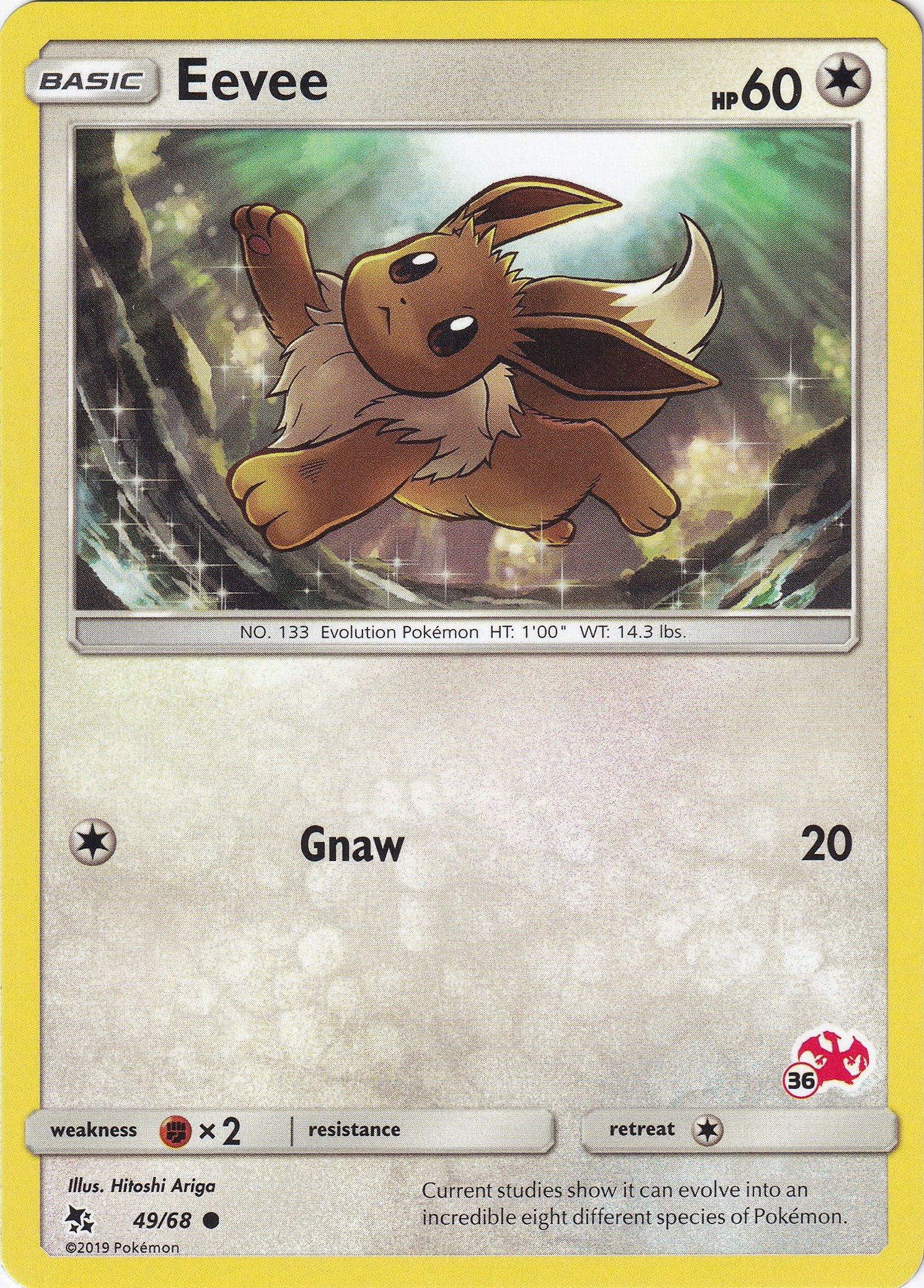 Eevee - 49/68 (#36 Charizard Stamped)