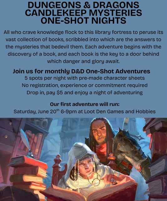 D&D One-Shot Saturday June 20th