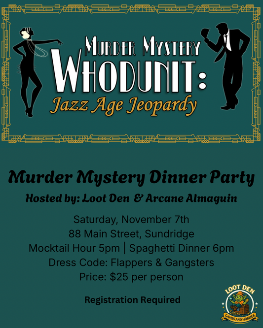 Jazz Age Jeopardy Murder Mystery Dinner Party