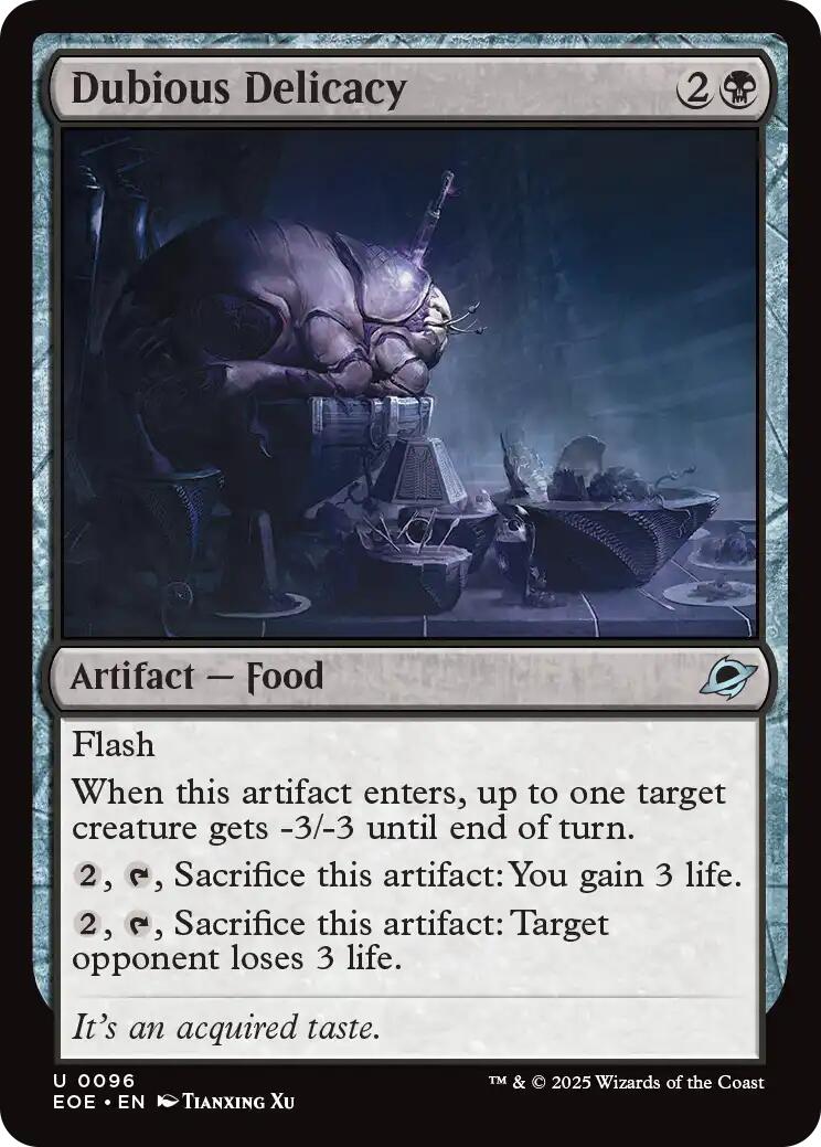 Dubious Delicacy