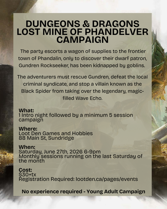 D&D Lost Mine of Phandelver Campaign - Ticket