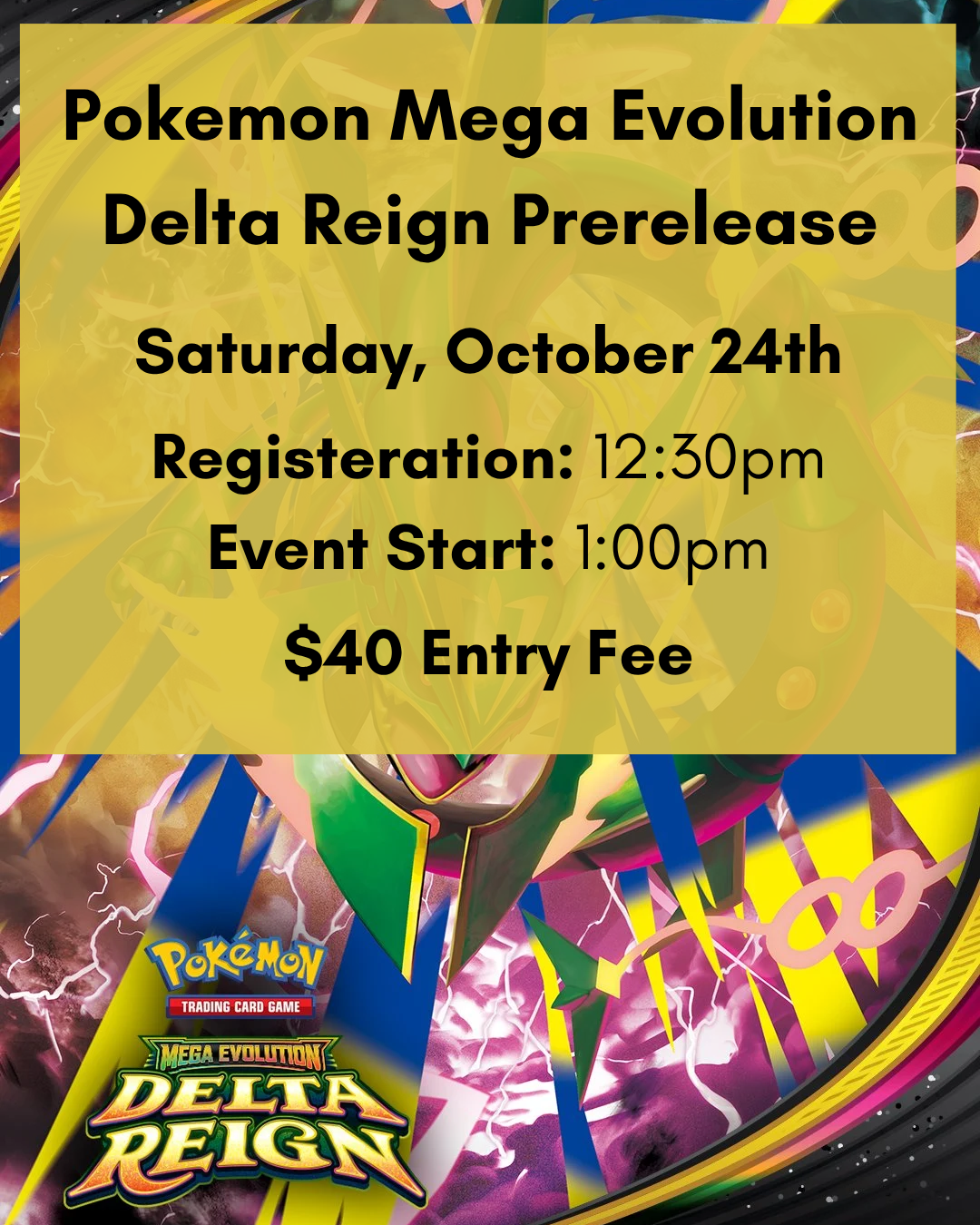 Pokémon Mega Evolution: Delta Reign Prerelease Ticket