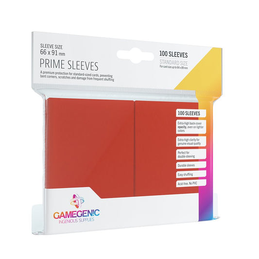 Sleeves: Gamegenic: Prime Sleeves: Red (100)