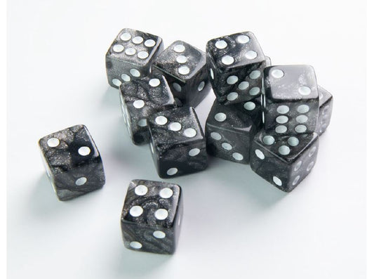 Dice: 12x D6: 16 mm: Galaxy Series: Moon