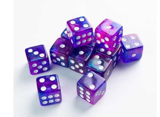 Dice: 12x D6: 16 mm: Galaxy Series: Nebula