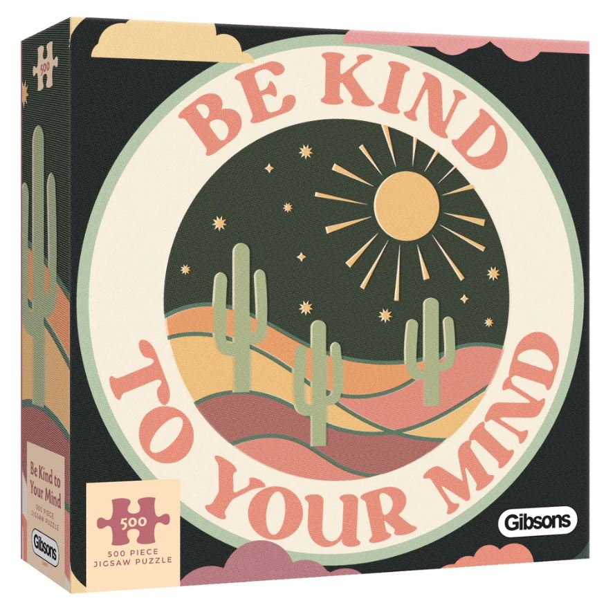 Puzzle - 500 pcs - White Logo Collection: Be Kind to Your Mind