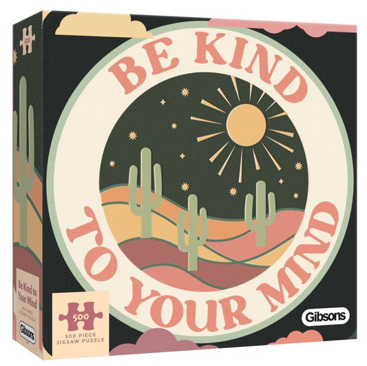 Puzzle - 500 pcs - White Logo Collection: Be Kind to Your Mind