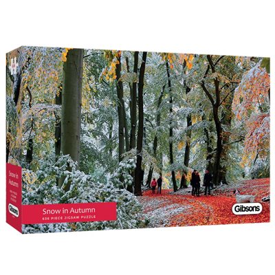 Puzzle - 636 pcs - Panoramic Collection: Snow in Autumn