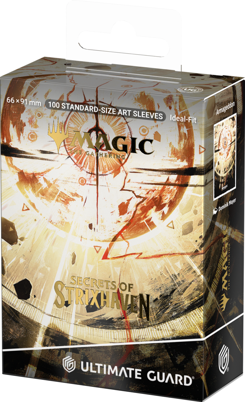 UG ART SLEEVES MTG SECRETS OF STRIXHAVEN - WHITE MYTHIC