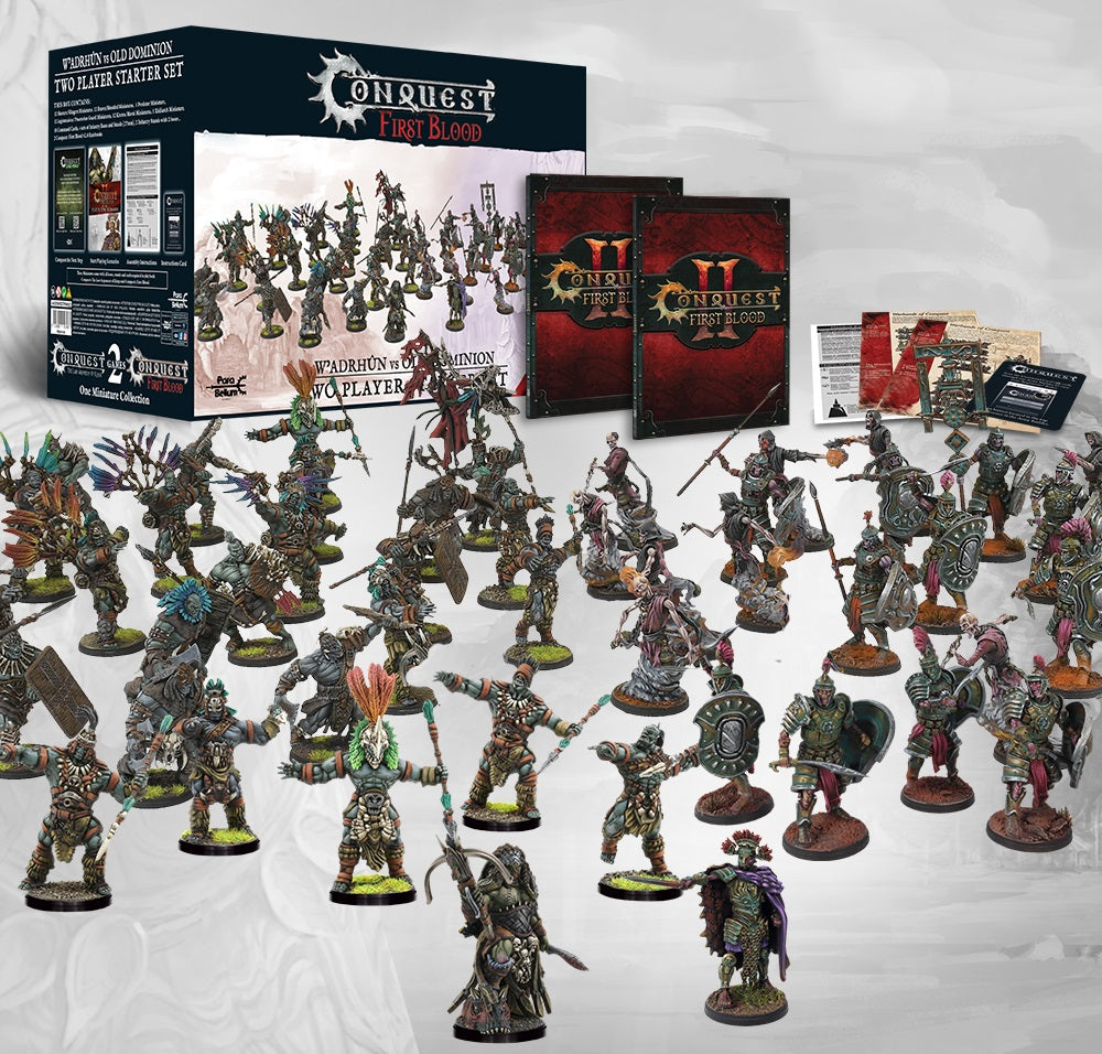 CONQUEST: FIRST BLOOD TWO-PLAYER STARTER - W'ADRHUN/OLD DOMINION