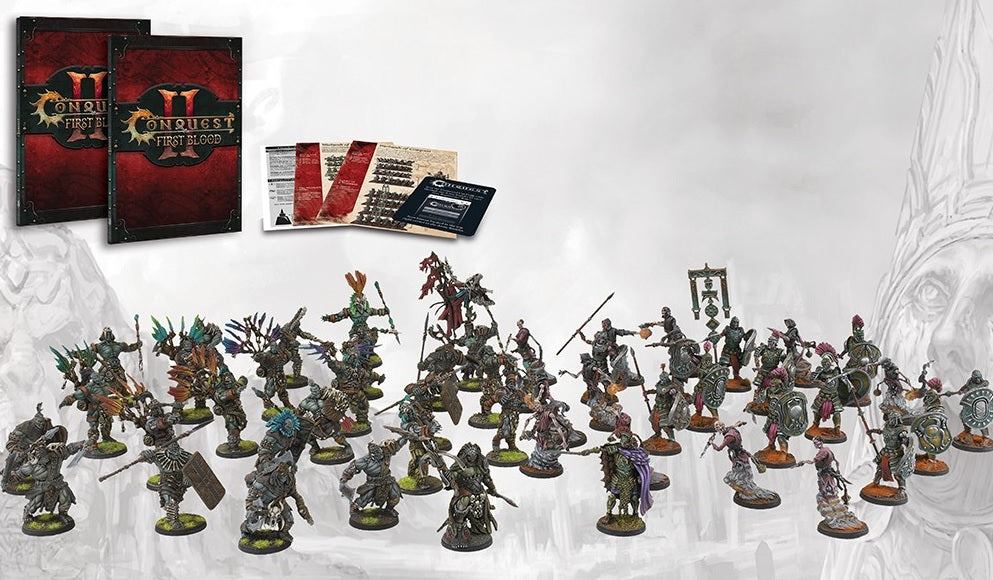 CONQUEST: FIRST BLOOD TWO-PLAYER STARTER - W'ADRHUN/OLD DOMINION