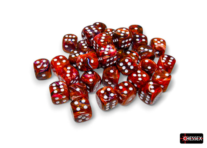 FESTIVE 36D6 SYMPHONY/WHITE 12MM DICE