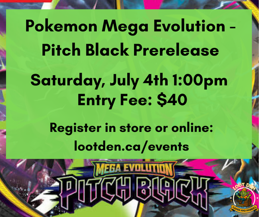 Pokemon Mega Evolution- Pitch Black Prerelease Event Ticket
