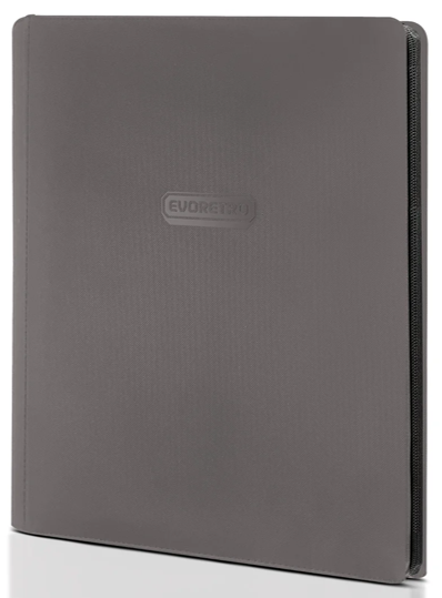 EVORETRO ER PREMIUM ZIP BINDER 360 CARDS GRAY