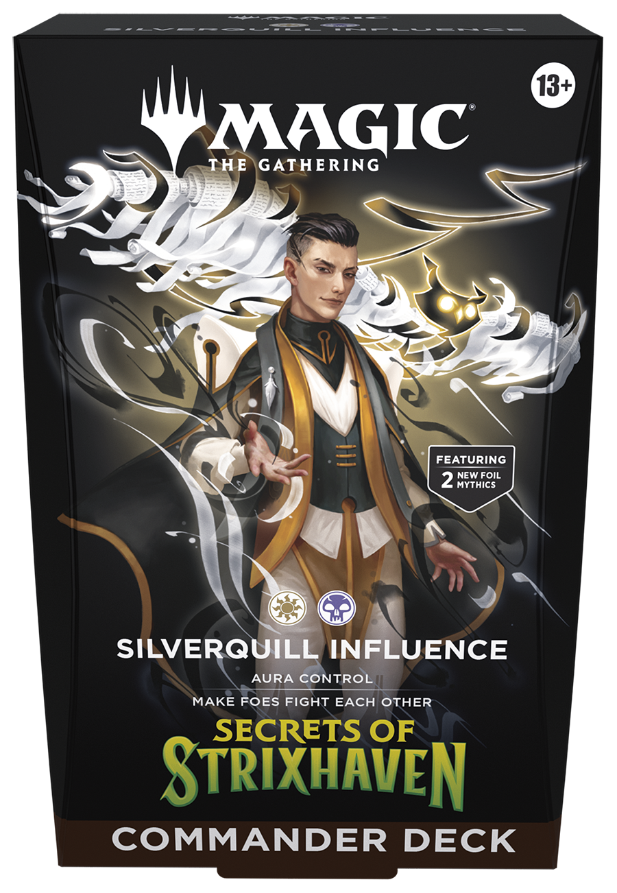 MTG SECRETS OF STRIXHAVEN COMMANDER DECK -SILVERQUILL INFLUENCE