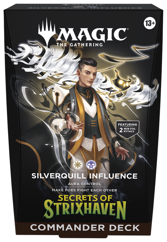 MTG SECRETS OF STRIXHAVEN COMMANDER DECK -SILVERQUILL INFLUENCE