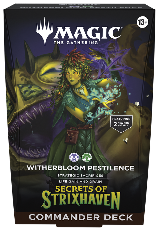 MTG SECRETS OF STRIXHAVEN COMMANDER DECK - WITHERBLOOM PESTILENCE
