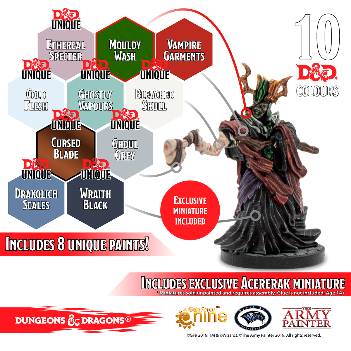 DND NOLZUR'S UNDEAD PAINT SET